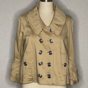 Boston proper, ruffled collar designer Jacket.